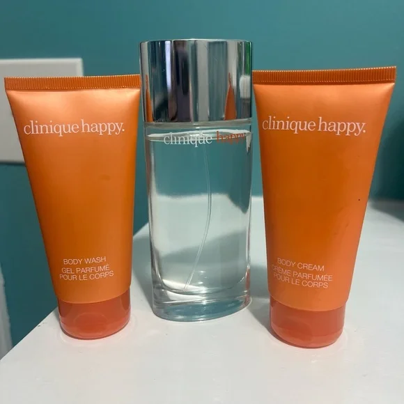 Clinique Happy Orange Body Care Trio - Picture 1 of 2
